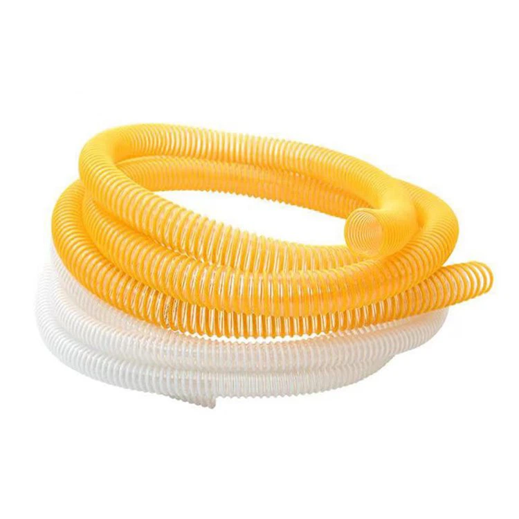 Liela diametra elastīga PVC sūkšanas šļūtenes caurule