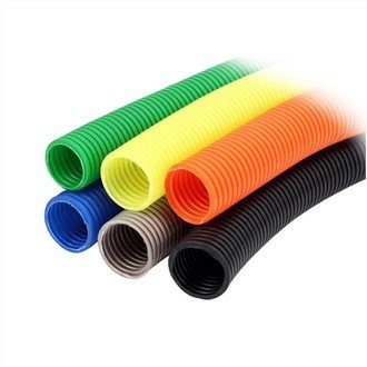 PVC melna elastīga kabeļa caurule